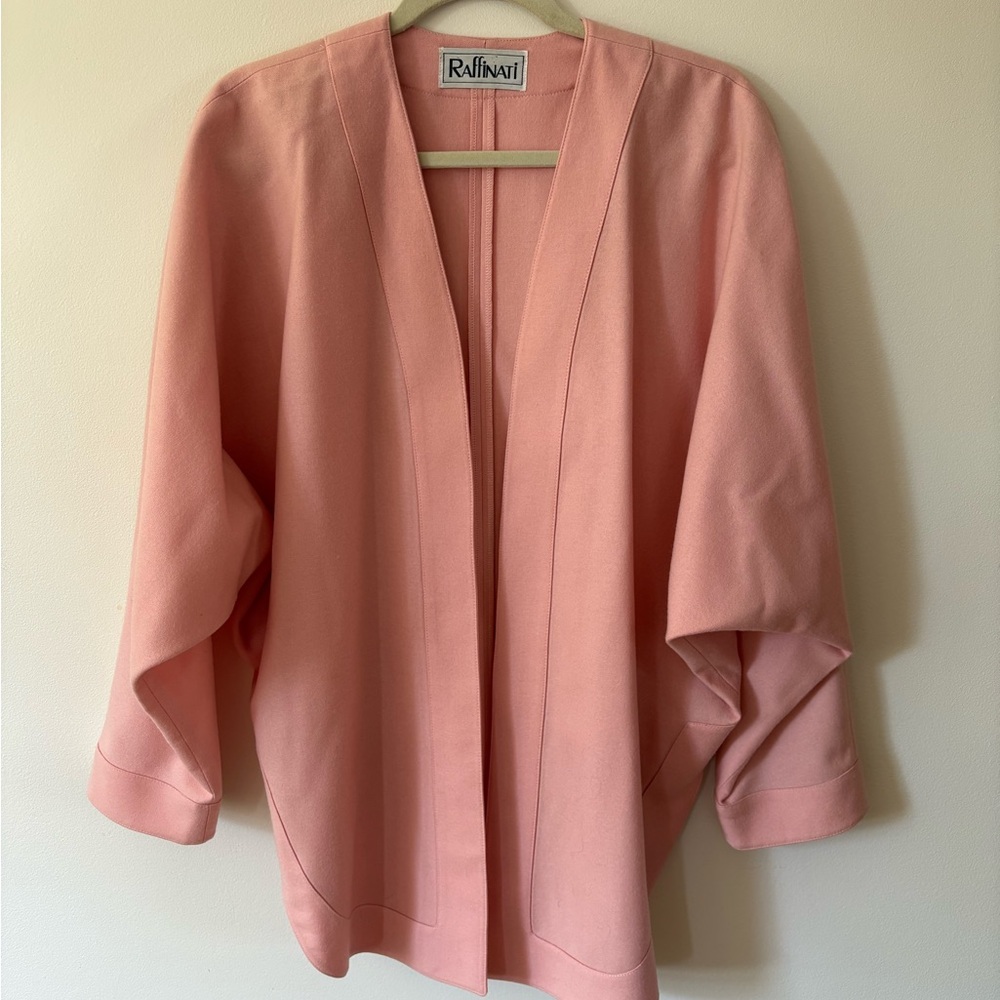 Raffinati Soft Pink Open Front Overcoat